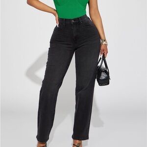 Fashion Nova High Rise Black Jeans